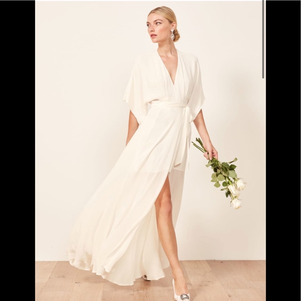 Reformation Winslow dress-ivory